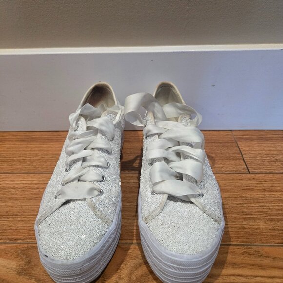 Ked's Triple Up Glitter Celebration Sequin Platform Sneakers Style WF66724 - Picture 1 of 6